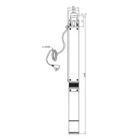 Насос глибинний відцентрований багатоступінчатий Pumpman 3.5КСЕМ3-12-0,75 кВт Насос глибинний відцентрований багатоступінчатий Pumpman 3.5КСЕМ3-12-0,75 кВт