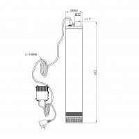 Насос глибинний Forwater 100SCM308-1.1 кВт з нижнім забором без поплавка Насос глибинний Forwater 100SCM308-1.1 кВт з нижнім забором без поплавка