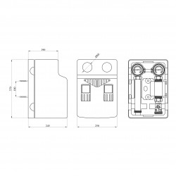 Насосна група з термостатом Karro 1" нержавіюча сталь KR-15174