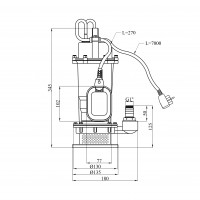Насос дренажний Forwater QDX 1,5-15-0,75 кВт Насос дренажний Forwater QDX 1,5-15-0,75 кВт