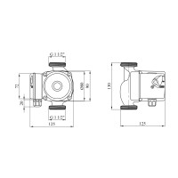 Насос циркуляційний Forwater GPD 25/6-130 (Grundfos)