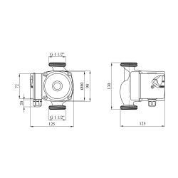 Насос циркуляційний Forwater GPD 25/6-130 (Grundfos) Насос циркуляційний Forwater GPD 25/6-130 (Grundfos)