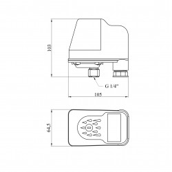 Реле тиску Forwater PM/5 з накидною гайкою