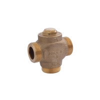 Трьохходовий клапан Karro (DN) 25, d=1 1/4" ЗЗЗ латунний KR-1134 Трьохходовий клапан Karro (DN) 25, d=1 1/4" ЗЗЗ латунний KR-1134