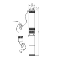 Насос глибинний відцентрований багатоступінчатий Pumpman 4STM3-7-0,37 кВт Насос глибинний відцентрований багатоступінчатий Pumpman 4STM3-7-0,37 кВт