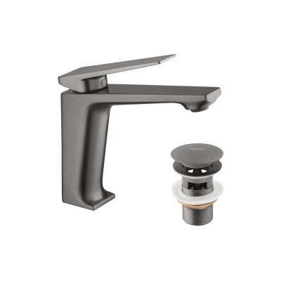 Змішувач для раковини Kroner KRP Ersel - GRP0111BV з донним клапаном