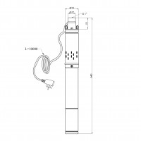 Насос глибинний Forwater 3S QGD1,2-50-0,37 кВт з вбудованим конденсатором