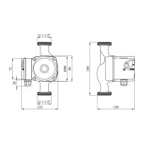 Насос циркуляційний Forwater GPD/UPS 25/6-180 (Grundfos)