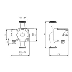 Насос циркуляційний Forwater GPD/UPS 25/6-180 (Grundfos) Насос циркуляційний Forwater GPD/UPS 25/6-180 (Grundfos)