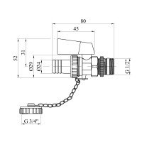 Зливний кран Karro "Super" 1/2" РЗ нікельований KR-1074