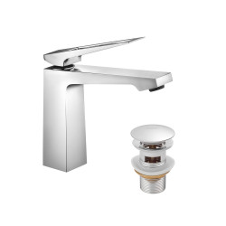 Змішувач для раковини Kroner KRP Ersel - C0110BV з донним клапаном