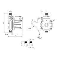 Насос для підвищення тиску Forwater UPA 15-130-Z з гайками (Grundfos)