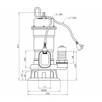 Насос фекальний Forwater SWP-18-14-1,5 кВт