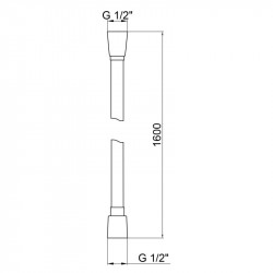 Шланг для душу Kroner KRM - C607 Anti-Twist 160 см