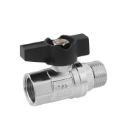 Кран кульовий Karro "Uno Black" 1/2" ВЗ PN40 метелик Кран кульовий Karro "Uno Black" 1/2" ВЗ PN40 метелик