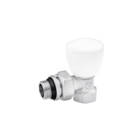 Кран радіаторний верхній кутовий Karro "Super" 1/2" ВЗ нікельований KR-319