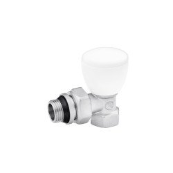 Кран радіаторний верхній кутовий Karro "Super" 1/2" ВЗ нікельований KR-319