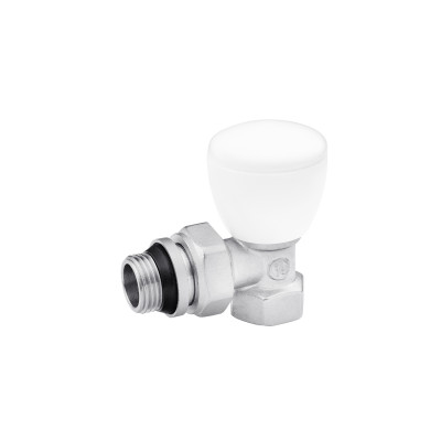 Кран радіаторний верхній кутовий Karro "Super" 1/2" ВЗ нікельований KR-319