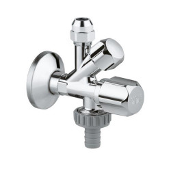 Кран приладовий Grohe 1/2"х3/8"х3/4" 22036000 Кран приладовий Grohe 1/2"х3/8"х3/4" 22036000