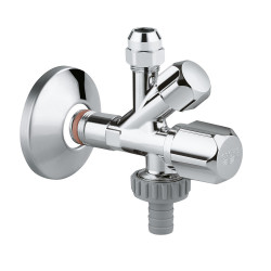 Кран приладовий Grohe 1/2"х3/8"х3/4" 22036000 Кран приладовий Grohe 1/2"х3/8"х3/4" 22036000
