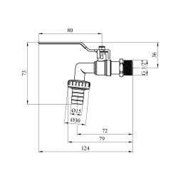 Кран для поливу Valves 1/2" PN30