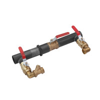 Байпас короткий в зборі STA (DN) 50 з напівпрохідним краном