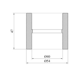 Муфта PPR Baux 40 мм