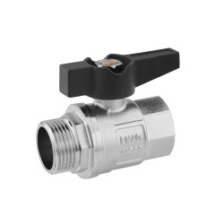 Кран кульовий Karro "Uno Black" 3/4" ВЗ PN40 метелик