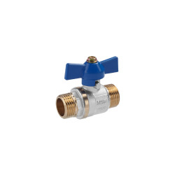Кран кульовий Valves 1/2" ЗЗ PN30 синій метелик Кран кульовий Valves 1/2" ЗЗ PN30 синій метелик