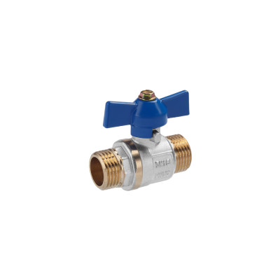 Кран кульовий Valves 1/2" ЗЗ PN30 синій метелик Кран кульовий Valves 1/2" ЗЗ PN30 синій метелик