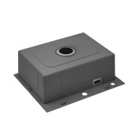 Комплект кухонна мийка Kroner Gebürstet-6050HM + змішувач Klassisch-ESG03815BLK + дозатор Spender-016