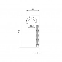 Кріплення забивне одинарне Український легіон 100 мм біле