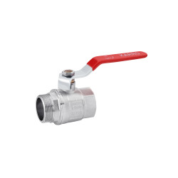 Кран кульовий Karro "Standart+" 1 1/4" ВЗ PN40 ручка, нікельований