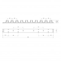 Кріплення планка для теплої підлоги Український легіон PE-RT 500 мм біла