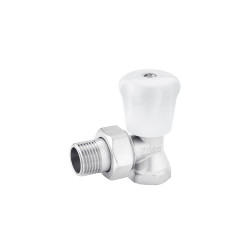 Кран радіаторний верхній кутовий Karro 1/2" ВЗ нікельований KR-303