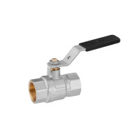 Кран кульовий Kroner 3/4" ВВ PN40 ручка, нікельований