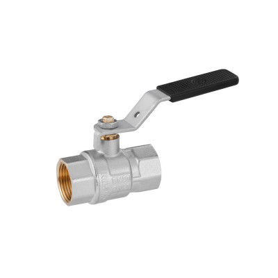 Кран кульовий Kroner 3/4" ВВ PN40 ручка, нікельований