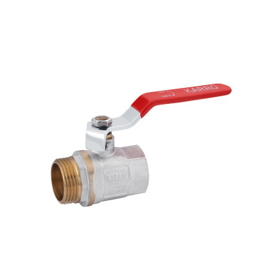 Кран кульовий Karro "Standart" 1" ВЗ PN30 ручка, нікельований Кран кульовий Karro "Standart" 1" ВЗ PN30 ручка, нікельований