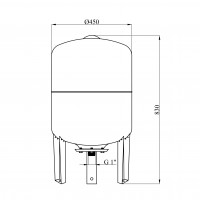 Гідроакумулятор Pumpman VT вертикальний 100 л Гідроакумулятор Pumpman VT вертикальний 100 л