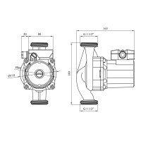 Насос циркуляційний Forwater WRS 25/8-180 Green (Wilo)