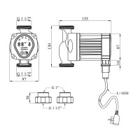 Насос циркуляційний Forwater WPB 25/6-130