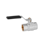 Кран кульовий Kroner 1" ВВ PN40 ручка, нікельований