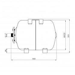 Гідроакумулятор горизонтальний Forwater 50 л