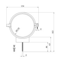 Кріплення каналізаційне Український легіон 110 мм