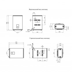 Водонагрівач Kroner NEO Flacher K30PVH2-D з сухим ТЕНом