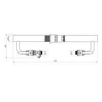 Байпас короткий в зборі STA (DN) 50 з клапаном