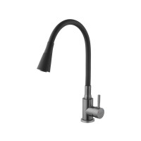 Змішувач для кухні Kroner KRP Edelstahl Klassisch - PVD031BLK