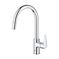 Змішувач для кухні з висувним виливом Grohe StartCurve 30562000 Змішувач для кухні з висувним виливом Grohe StartCurve 30562000