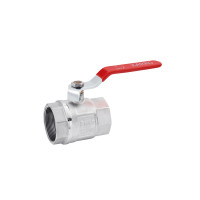 Кран кульовий Karro "Standart+" 2" ВВ PN40 ручка, нікельований Кран кульовий Karro "Standart+" 2" ВВ PN40 ручка, нікельований