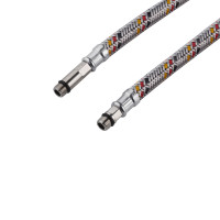Гнучка підводка для підключення змішувача Kroner KRP 1/2"хМ10 ВЗ 120 см в обплетенні з нержавіючої сталі (пара) Гнучка підводка для підключення змішувача Kroner KRP 1/2"хМ10 ВЗ 120 см в обплетенні з нержавіючої сталі (пара)